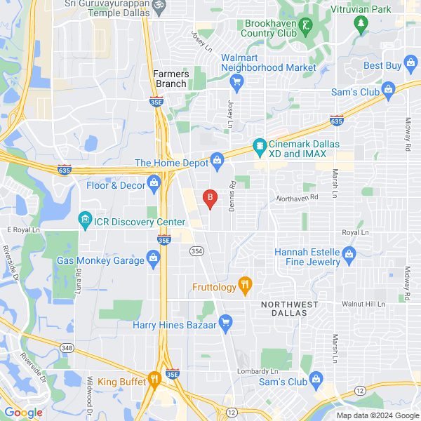 Dallas Towing Service location map: 11038 Grissom Ln, Dallas, TX